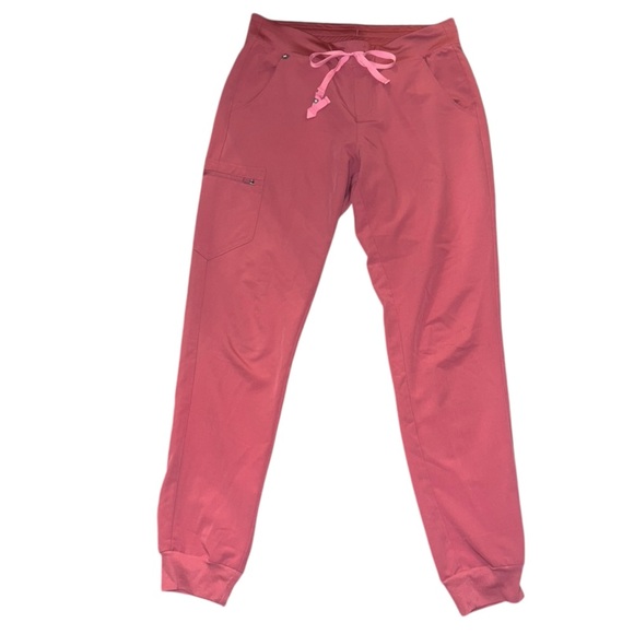 Figs Zamora Jogger Scrub Pants Quartz Medium Tall Breast Cancer Limited Edition - Picture 3 of 13
